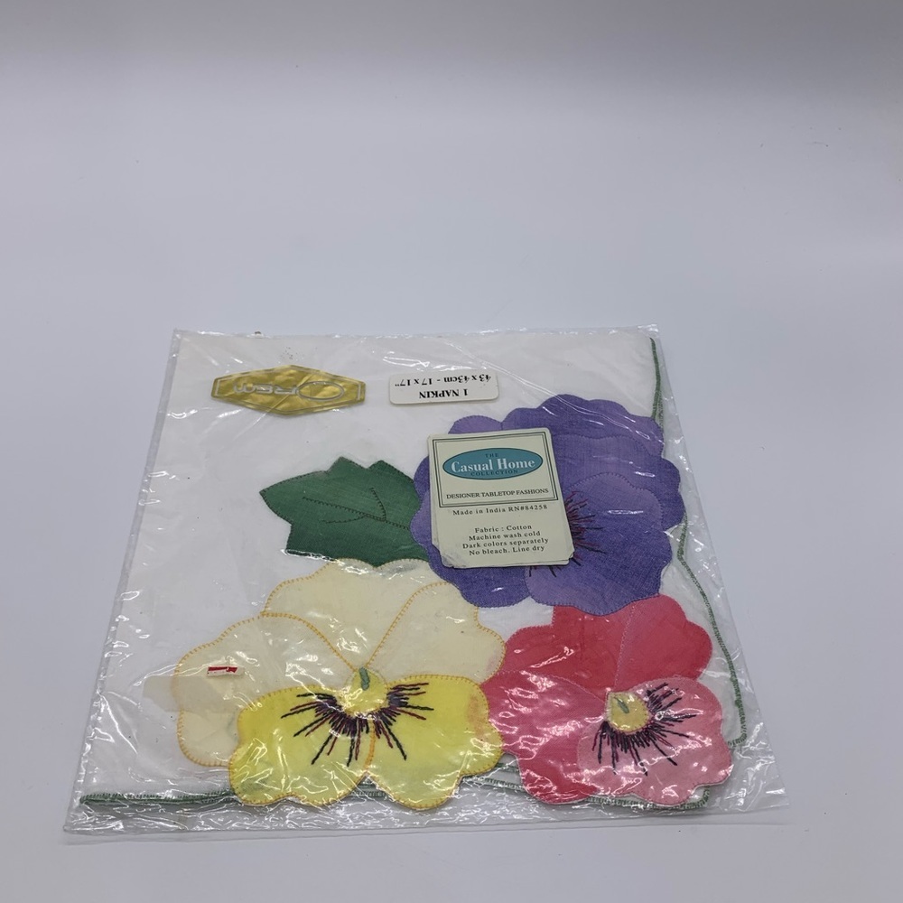 Vintage OREM 17” Dinner Napkin The Casual Home Collection Designer Table Fashion